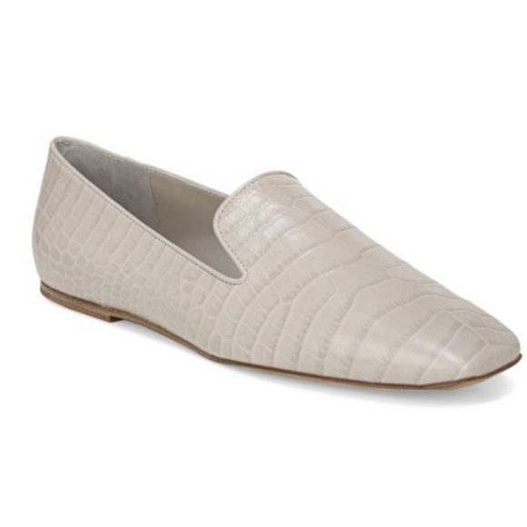 Vince Clark Square-Toe Croc-Embossed Leather Loafers - Picture 2 of 10